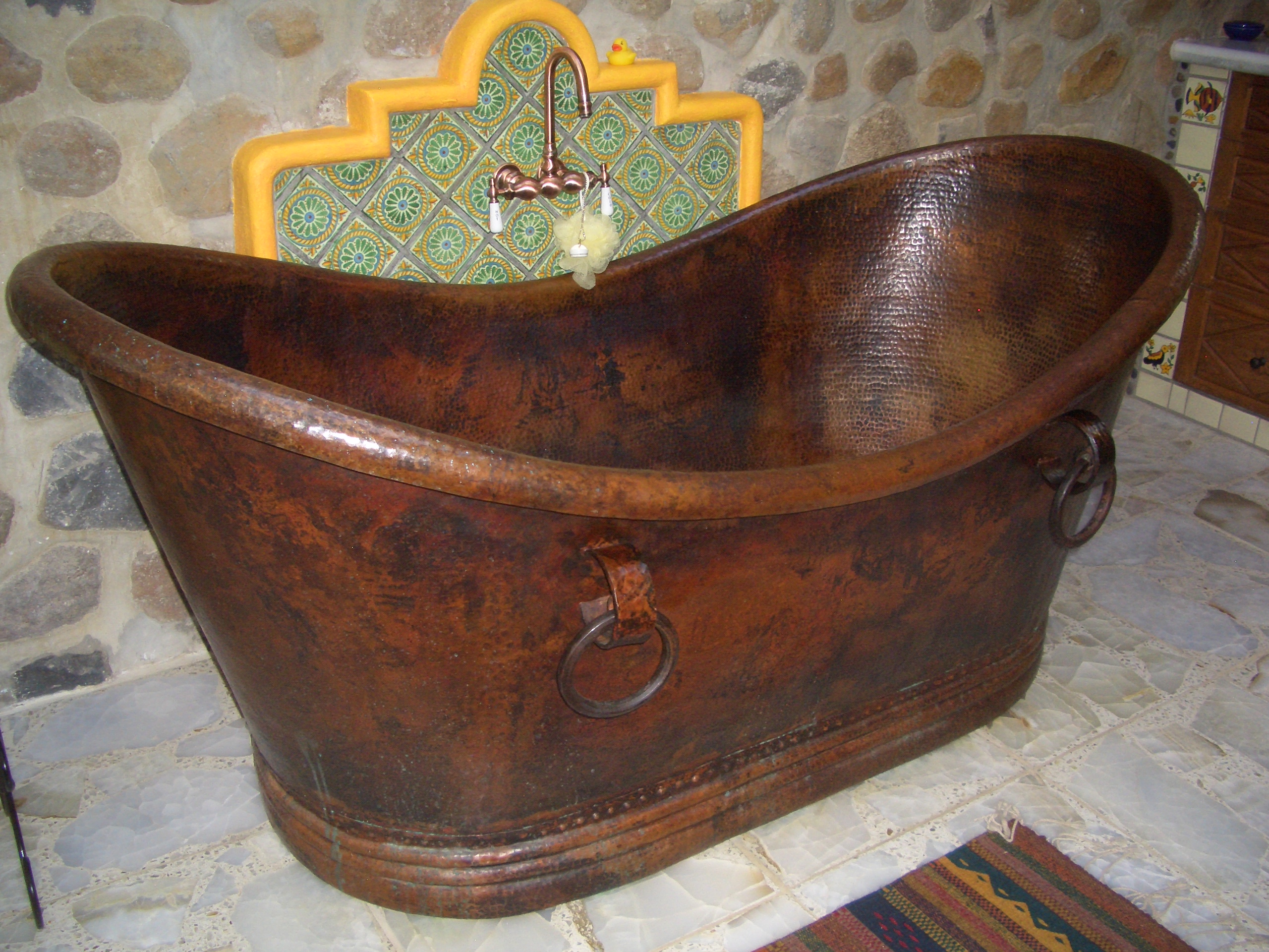 Cobre Copper Sinks Tub Etc Casa Mosaica In Ajijic